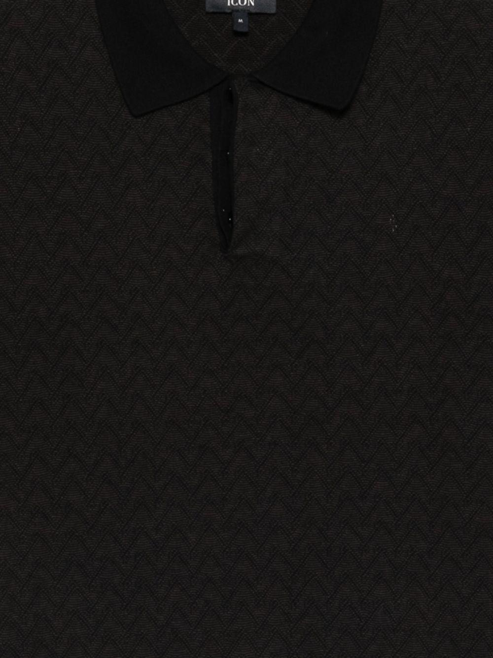geometric-pattern polo shirt - 3