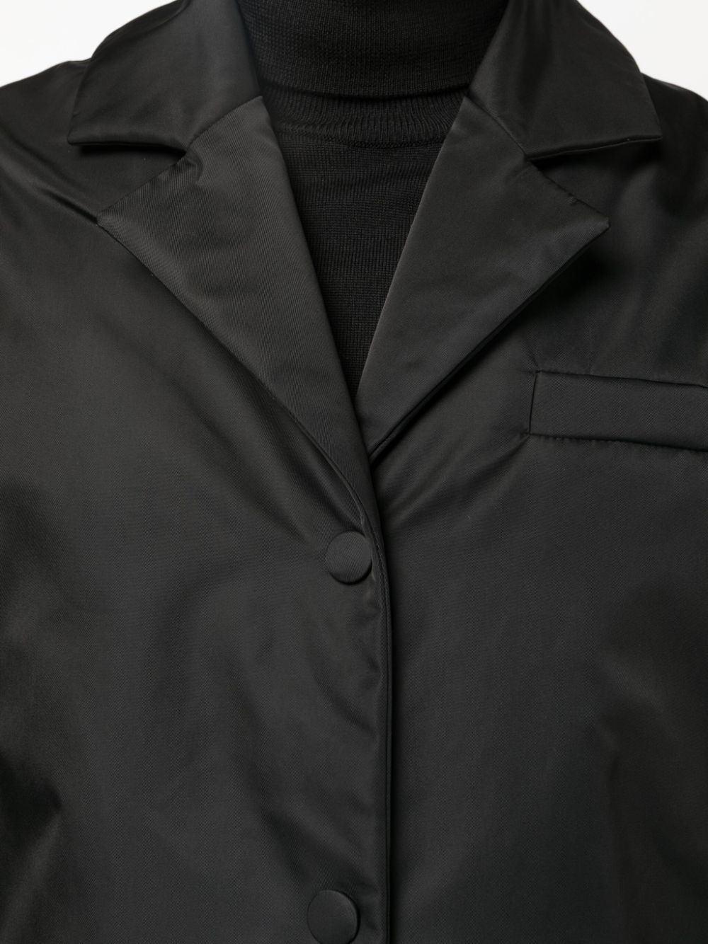 padded single-breasted blazer - 6