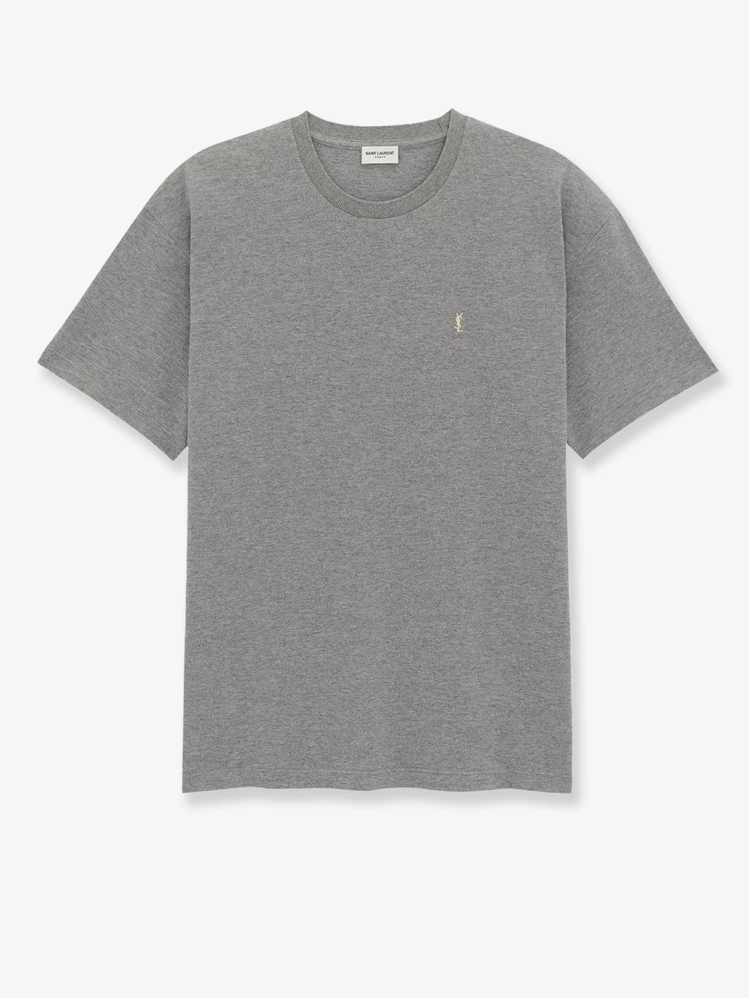 Saint Laurent Recycled Material T-Shirt With Cassandre Embroidery - 1