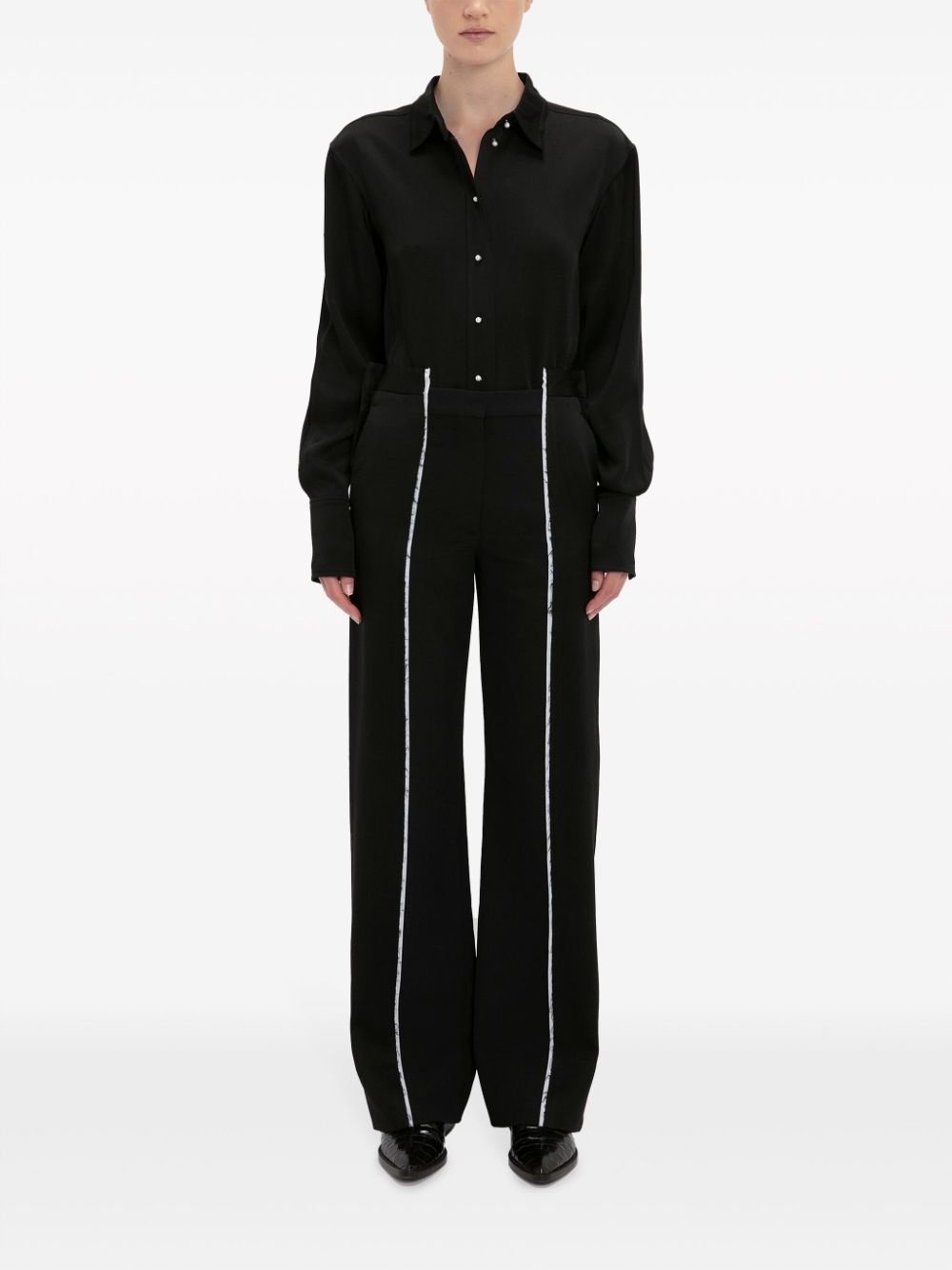 straight-leg deconstructed trousers - 2