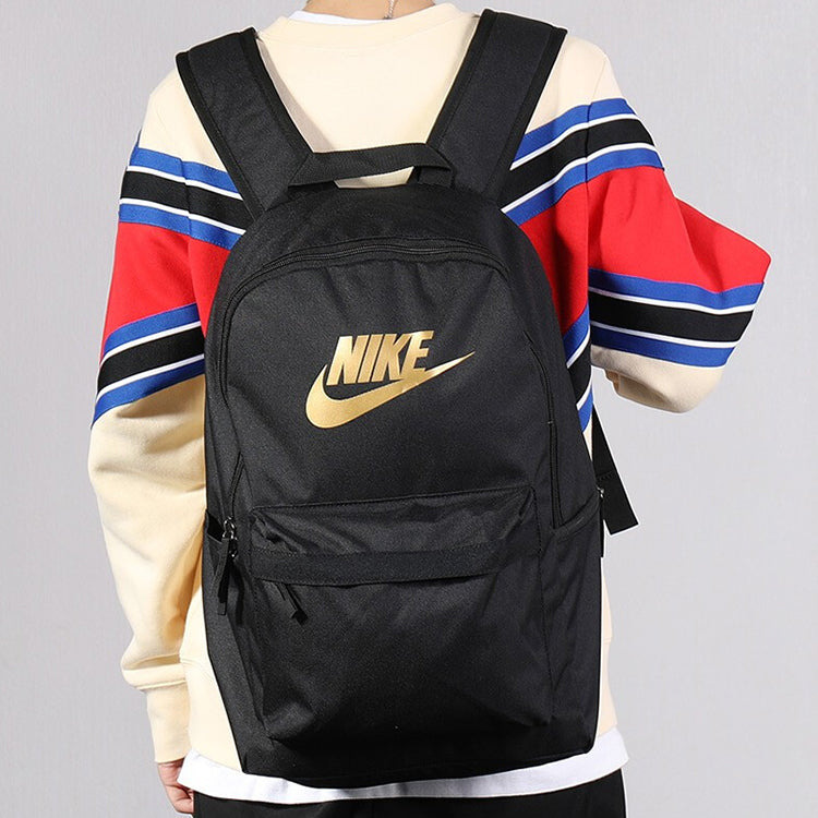 Nike Heritage 2.0 Backpack 'Black Metallic Gold' BA5879-013 - 5