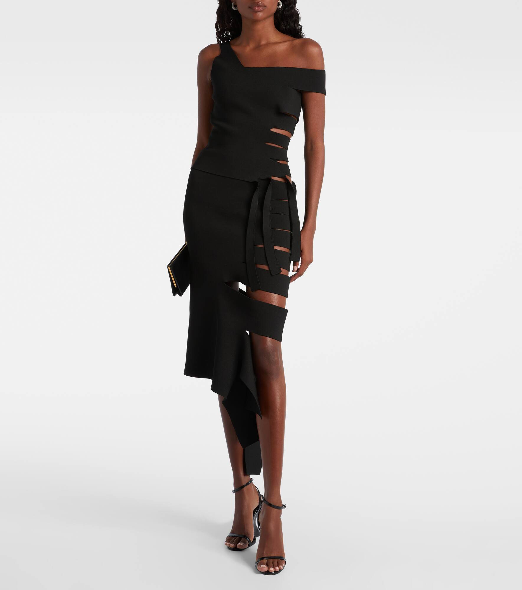 Cut-out midi skirt - 2