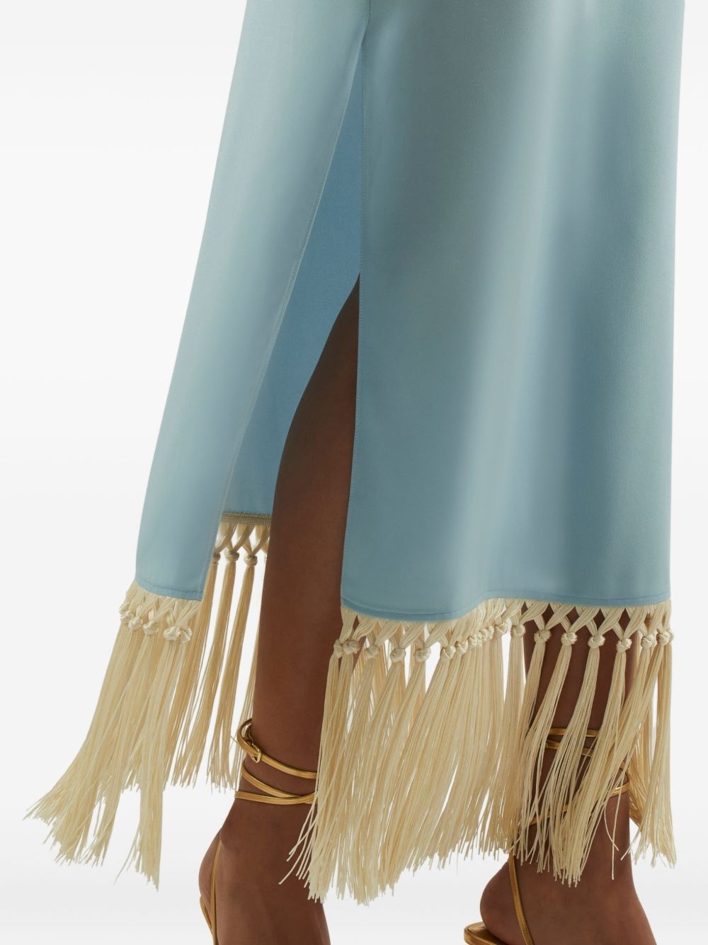 Palermo fringe-detail midi dress - 5