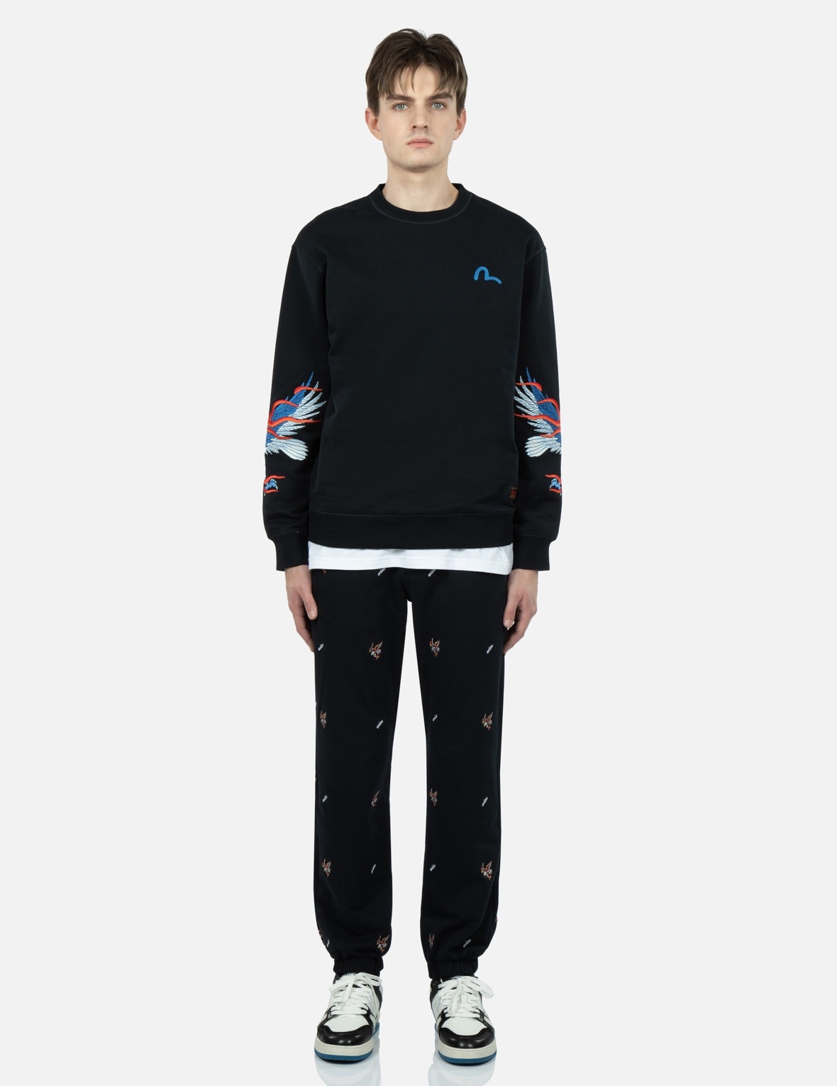 EAGLE AND SEAGULL EMBROIDERY SWEATSHIRT - 5