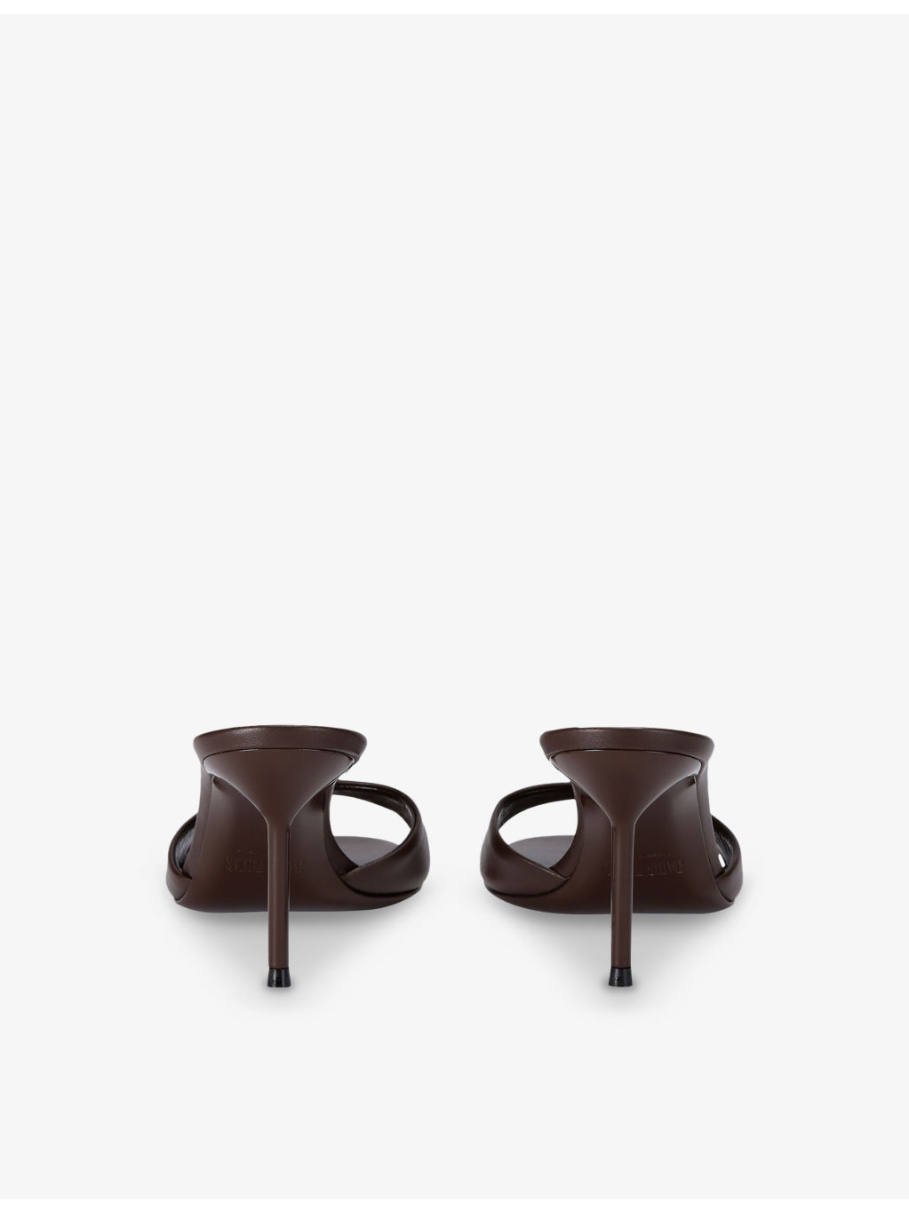 Lidia 70 Heeled Leather Mules - 4