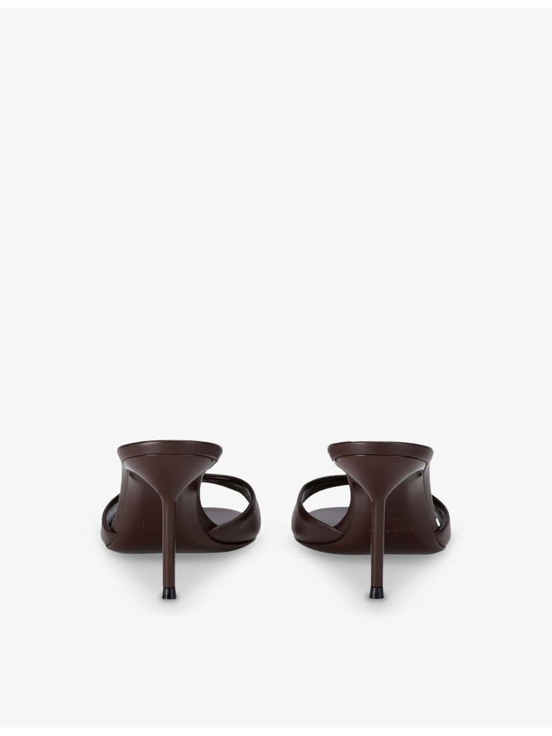 PARIS TEXAS Lidia 70 Heeled Leather Mules outlook