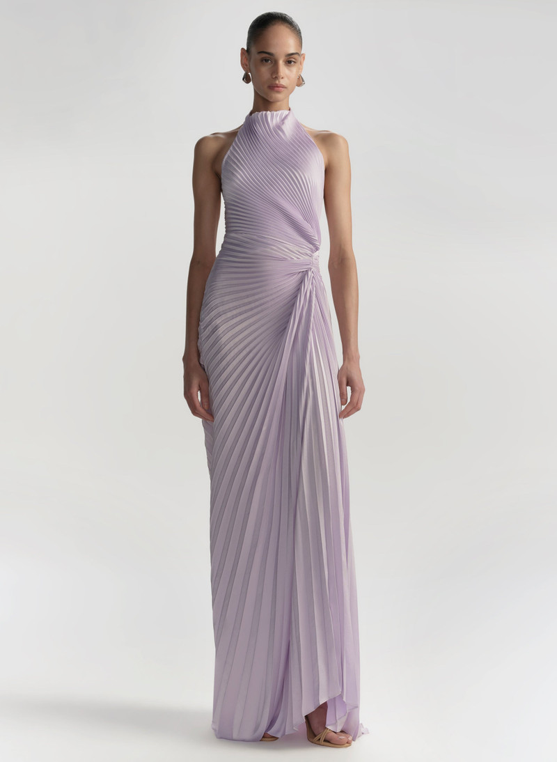 A.L.C. Romy Pleated Satin Gown outlook