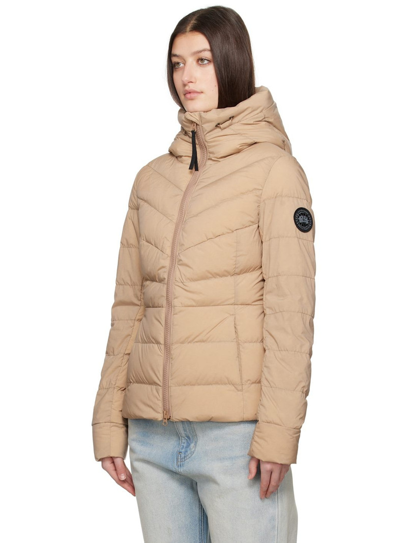 Canada Goose Tan 'Black Label' Clair Down Jacket outlook