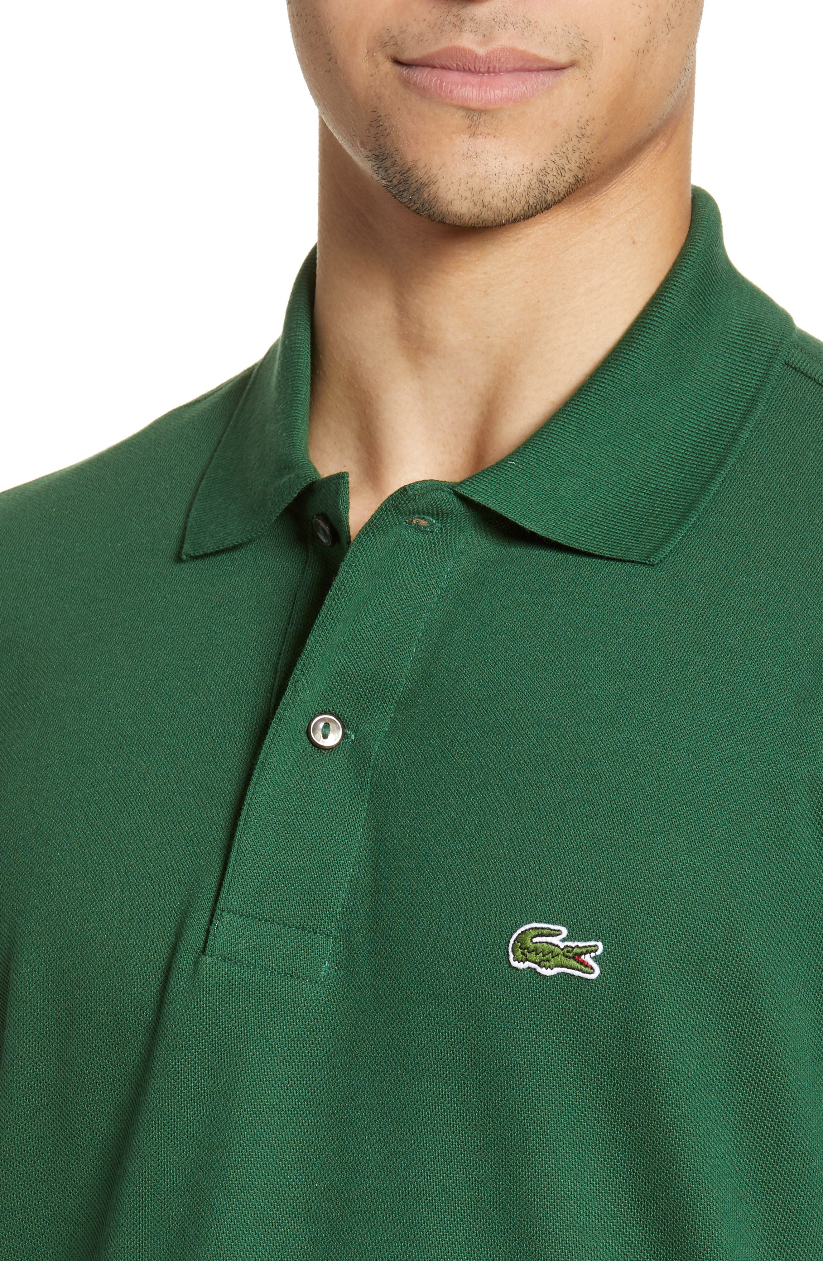 Lacoste Regular Fit Piqué Polo in 132 Green at Nordstrom - 4