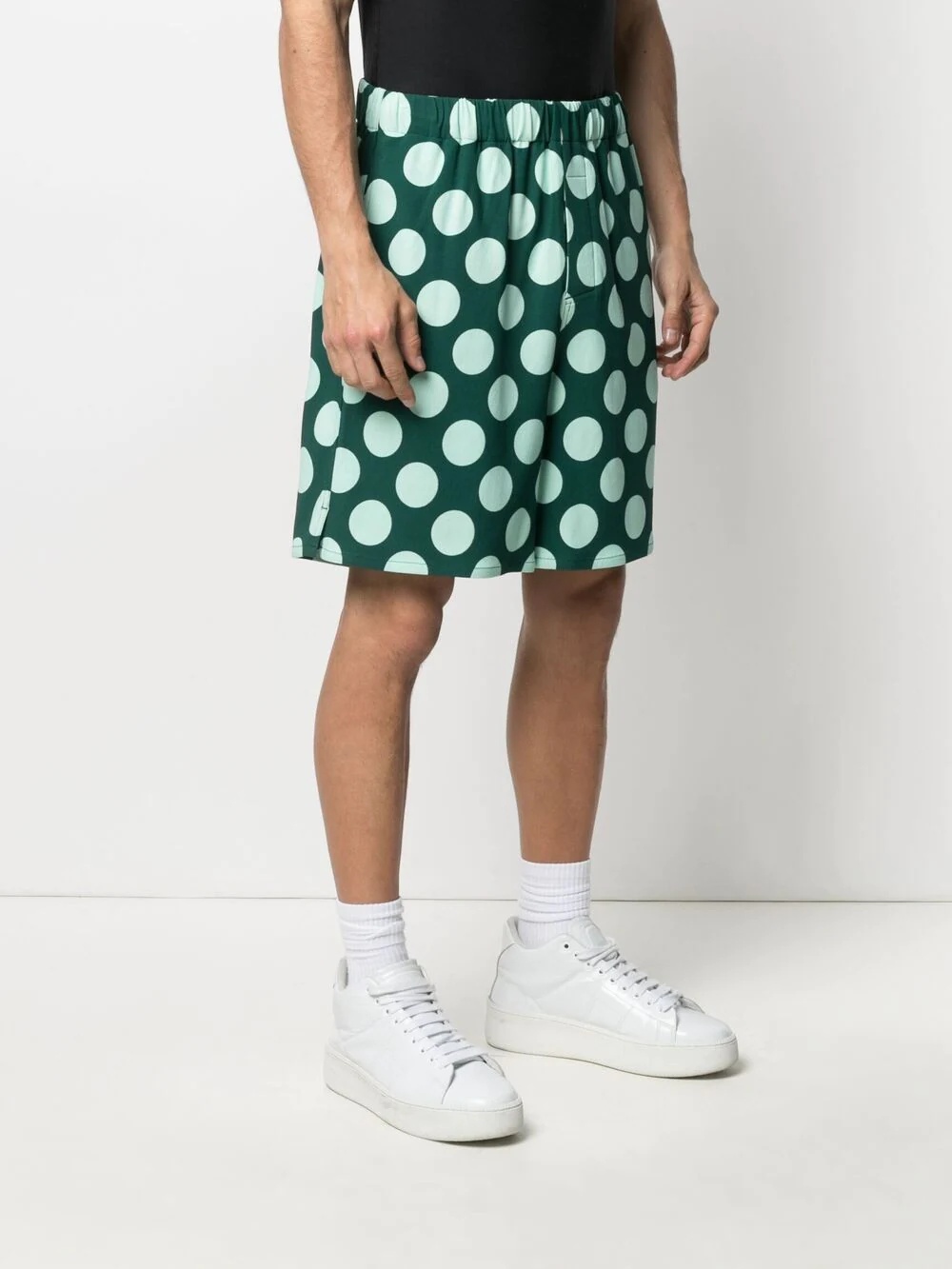 polka dot Bermuda shorts - 3