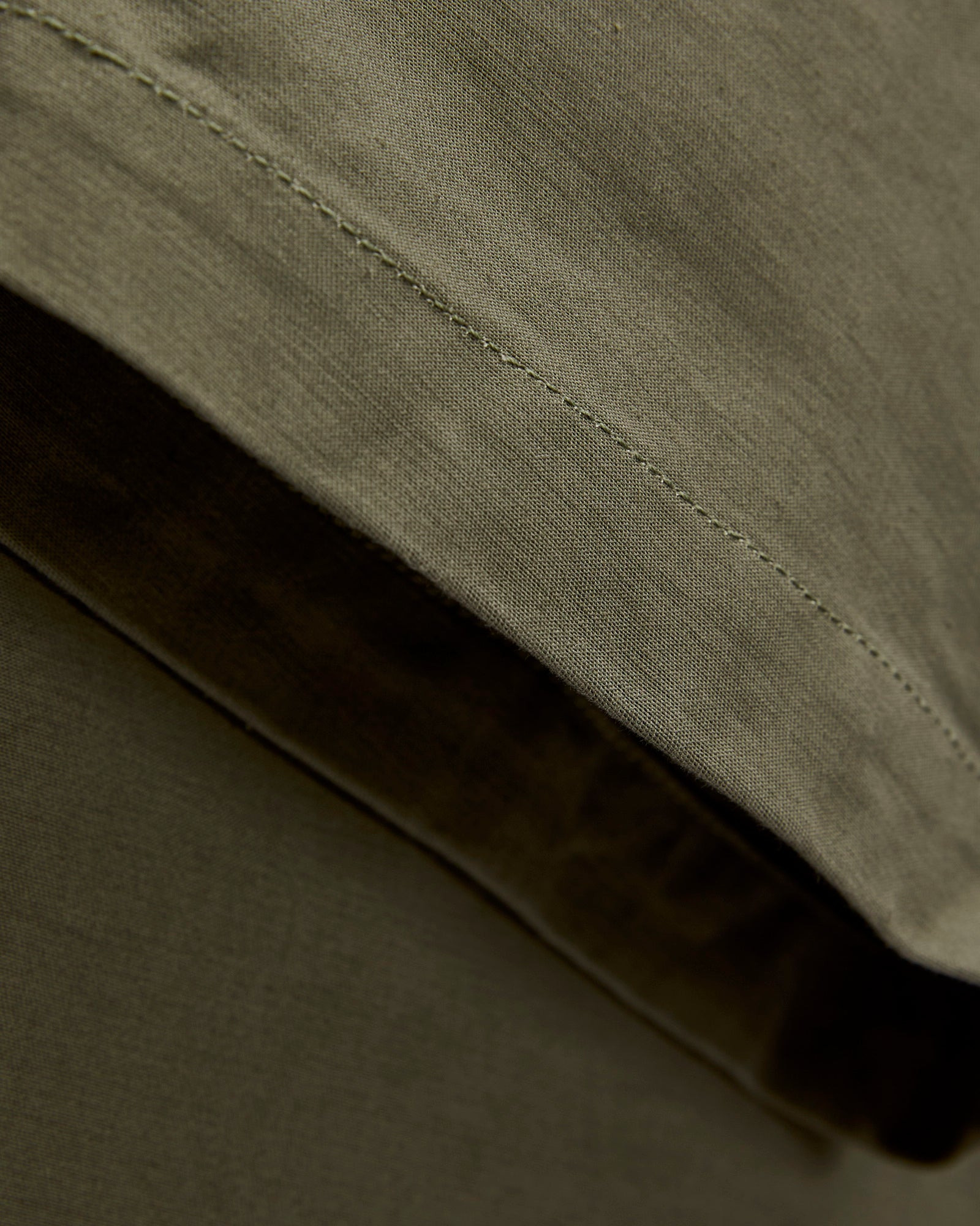 Fatigue Pants in Olive Cotton Double Cloth - 8