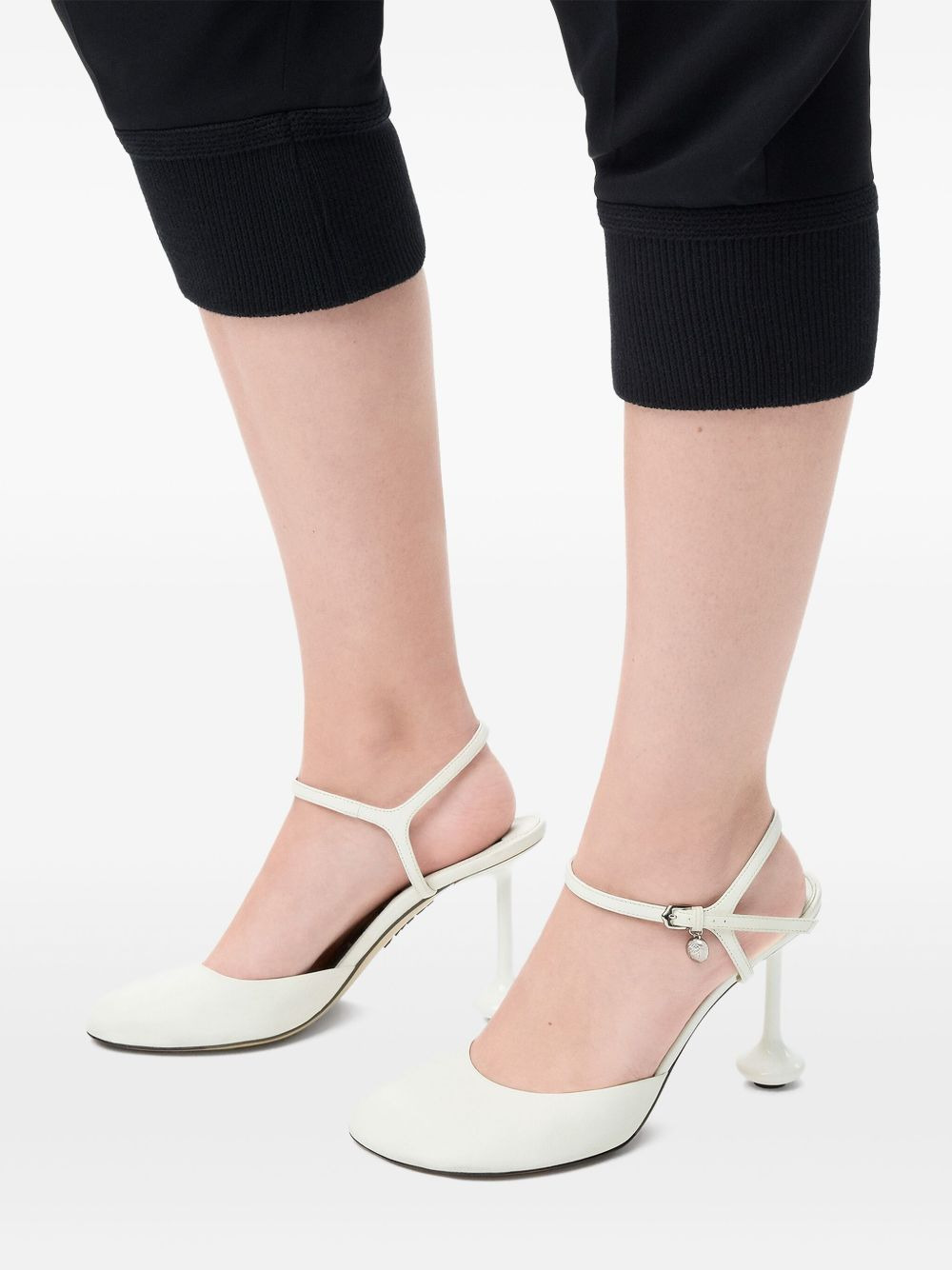 90mm ankle-strap bulb-heel pumps - 5