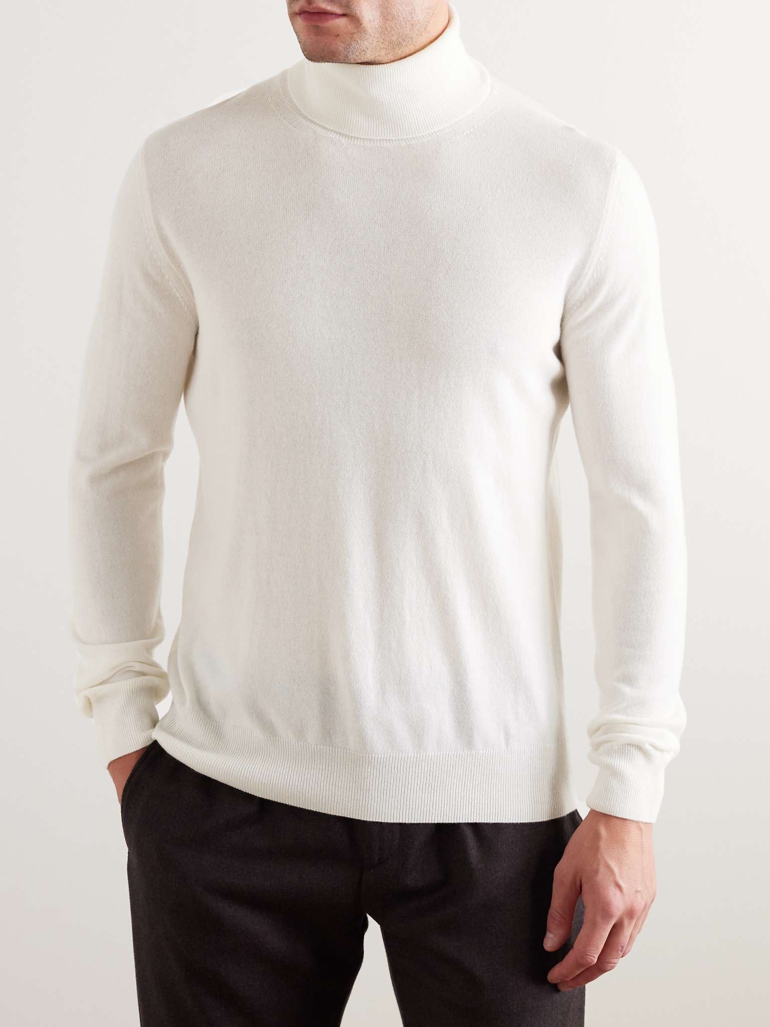 Slim-Fit Cashmere Rollneck Sweater - 3