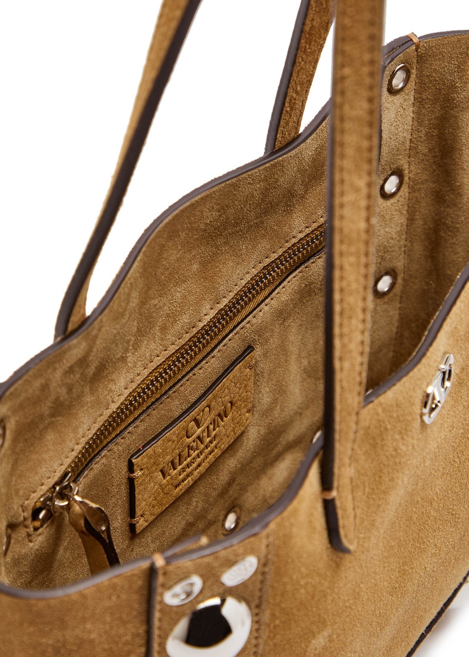 Valentino Garavani Nellcôte Mini Studded Suede Tote - 4