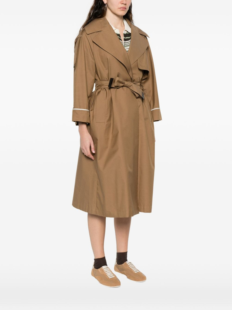 notched-lapel belted trench coat 3