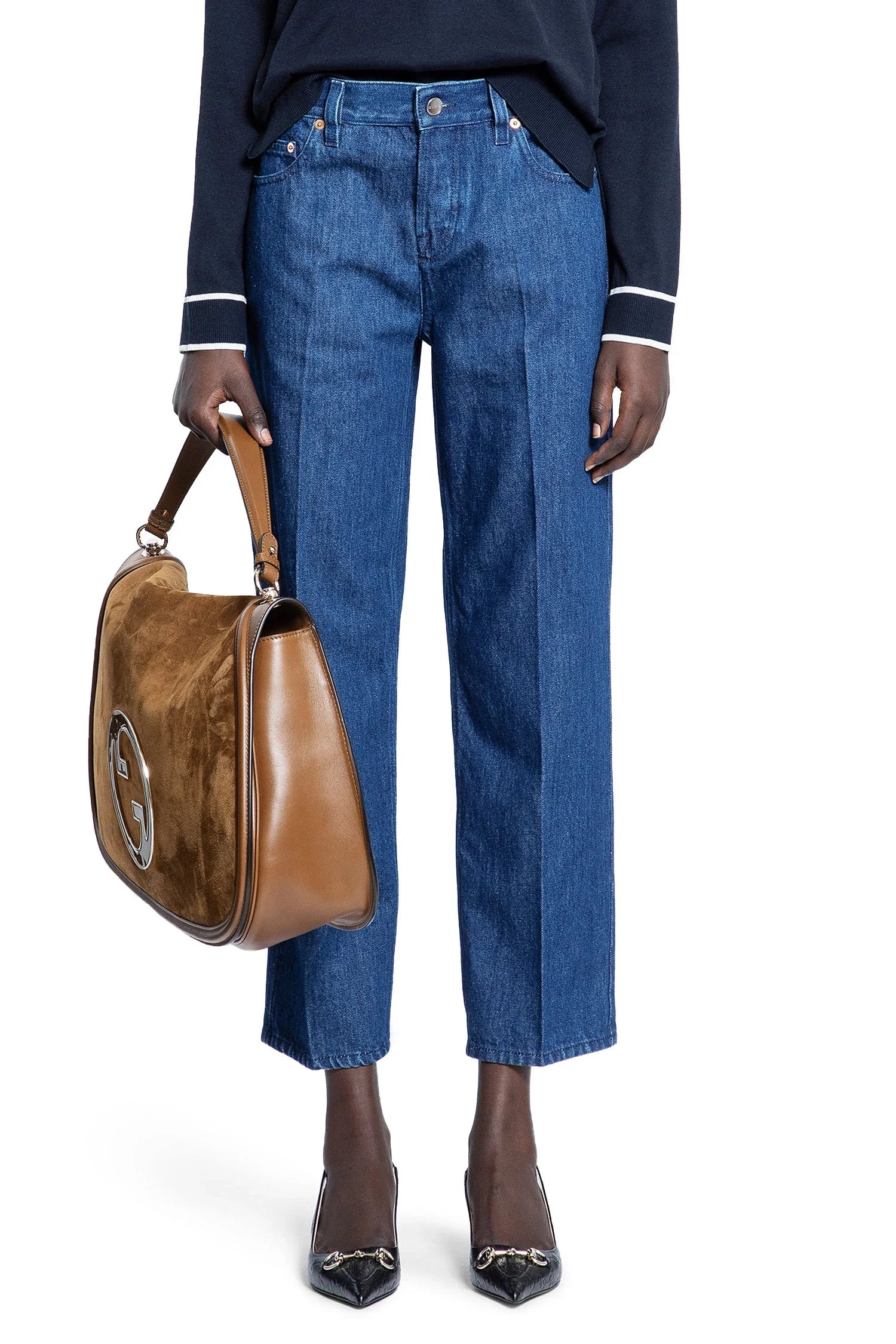 Cropped-Straight-Leg-5-Pocket-Jeans - 5