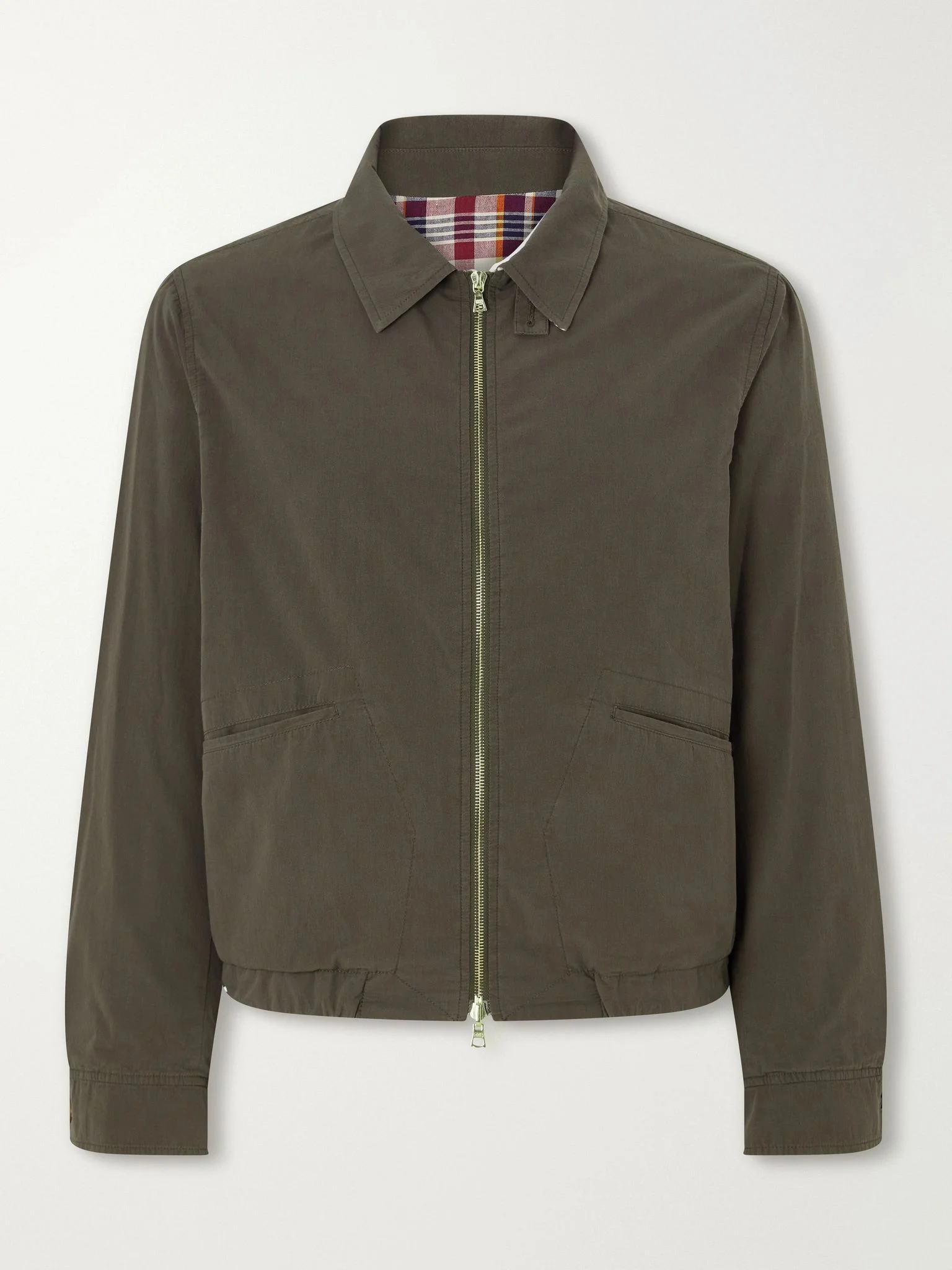 Cotton-Twill Jacket Green - 1