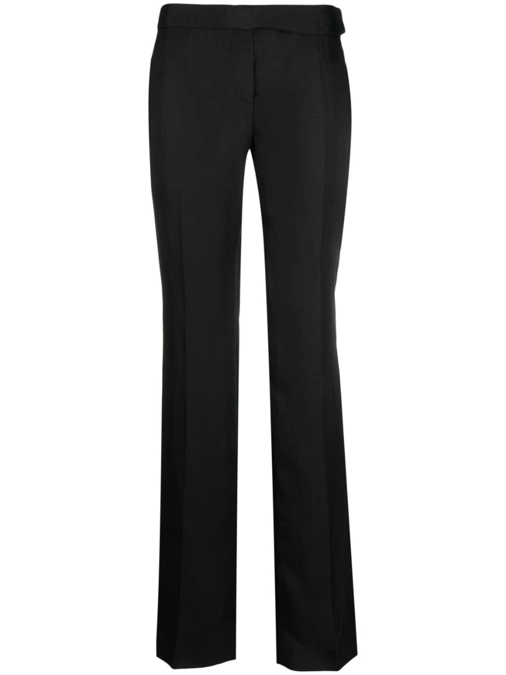 low-rise straight-leg trousers - 1