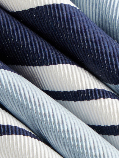 Thom Browne Classic striped silk and cotton-blend tie outlook