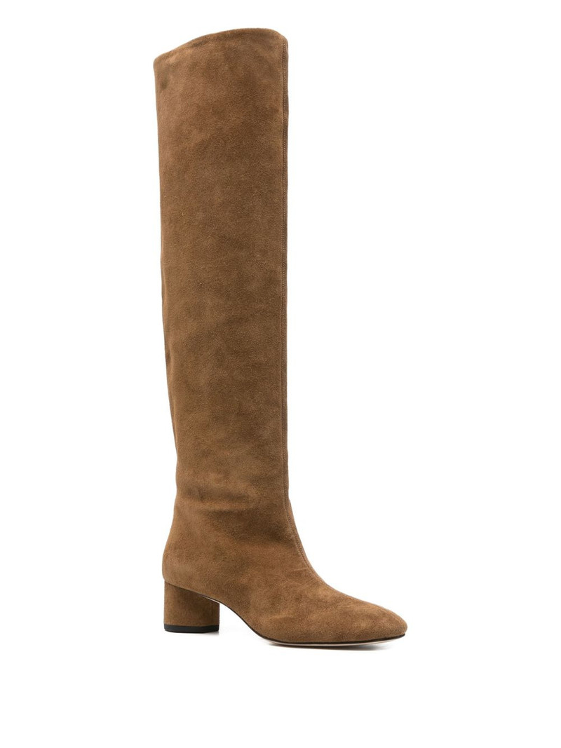 Aeyde 45mm knee-high suede boots outlook