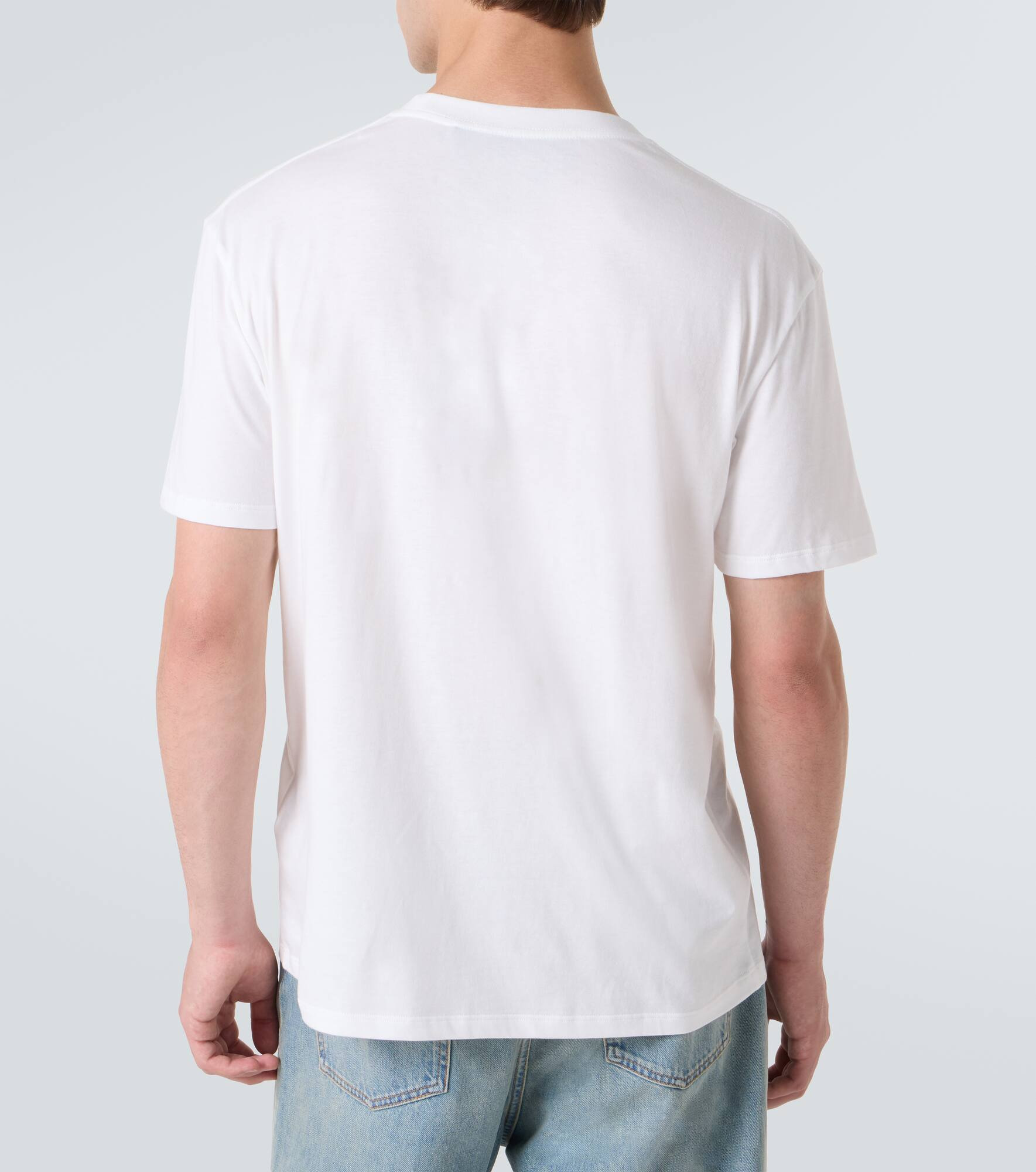 VLogo cotton jersey T-shirt - 4