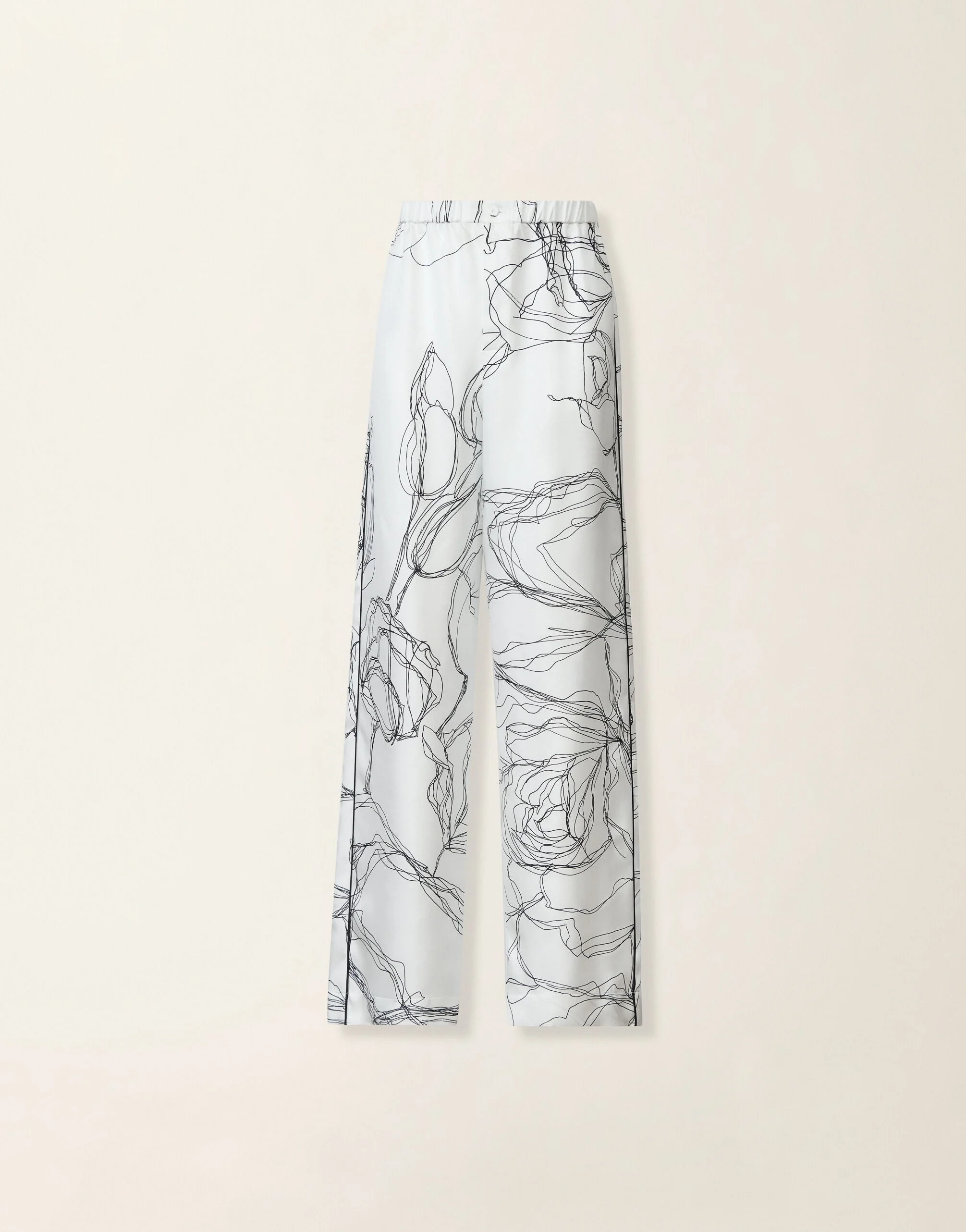 Silk twill trousers - 1