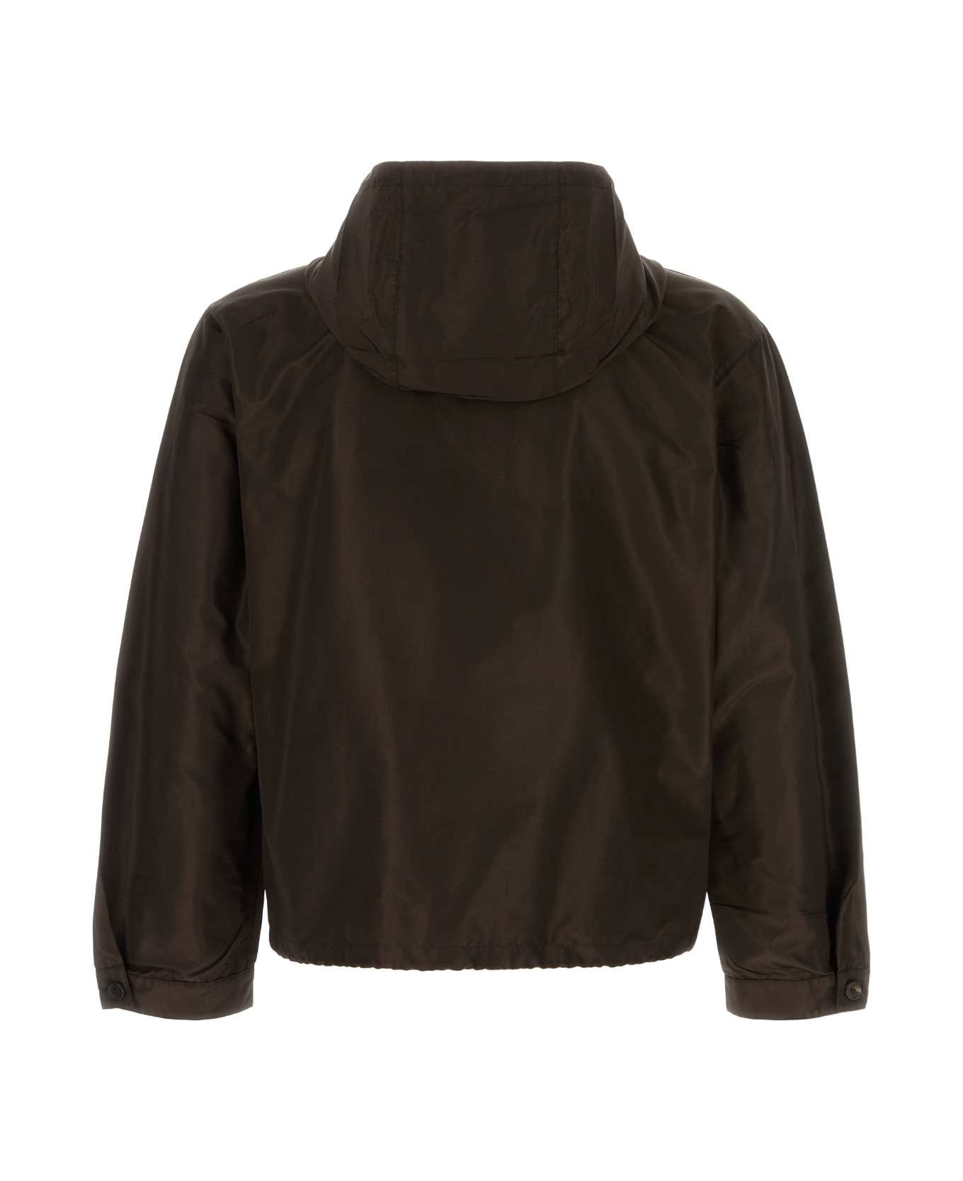 Brown Silk Jacket - 2