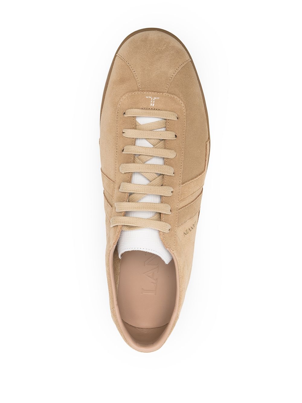 panelled low-top sneakers - 4