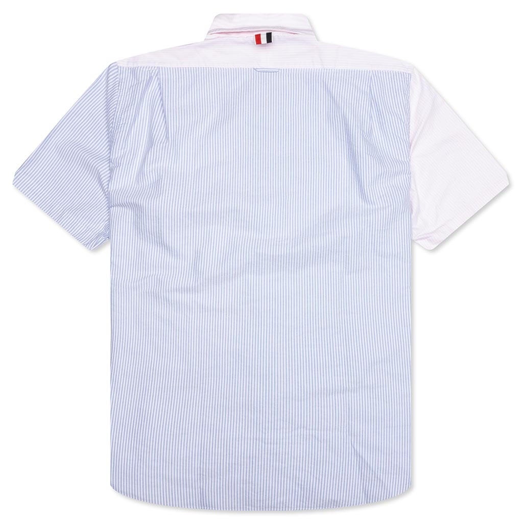 FUNMIX STRAIGHT FIT BUTTON DOWN S/S SHIRT - LIGHT PINK - 2