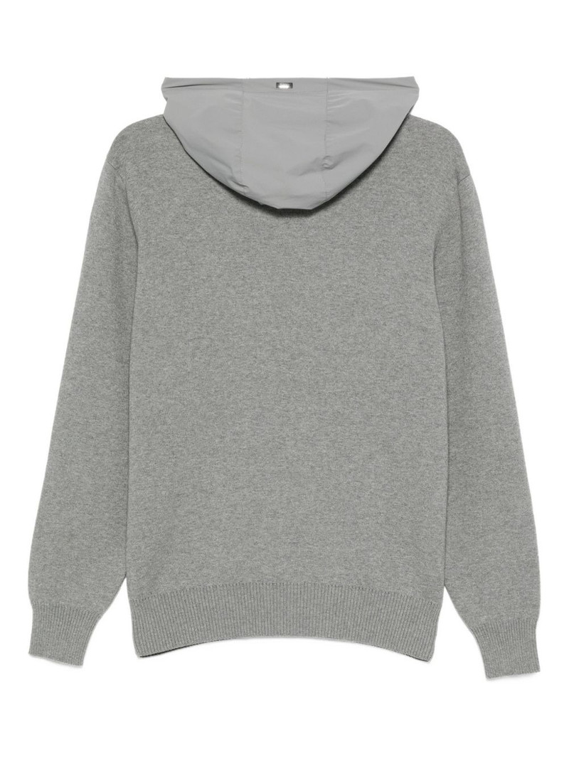 Herno cotton hoodie outlook