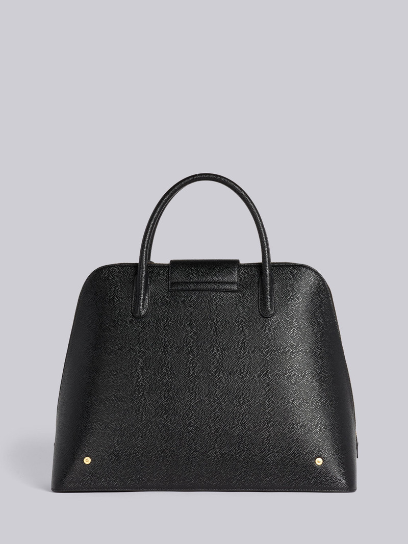 Black Pebble Grain Leather Mr. Thom Satchel Bag 4