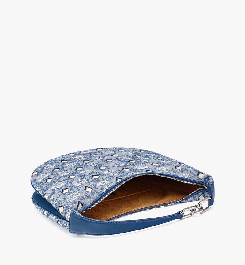 Aren Crescent Hobo in Vintage Monogram Jacquard 4