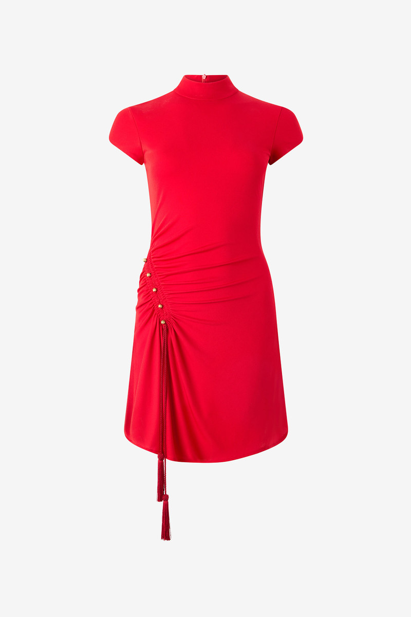 Mini Dress With Ruched Detail 1