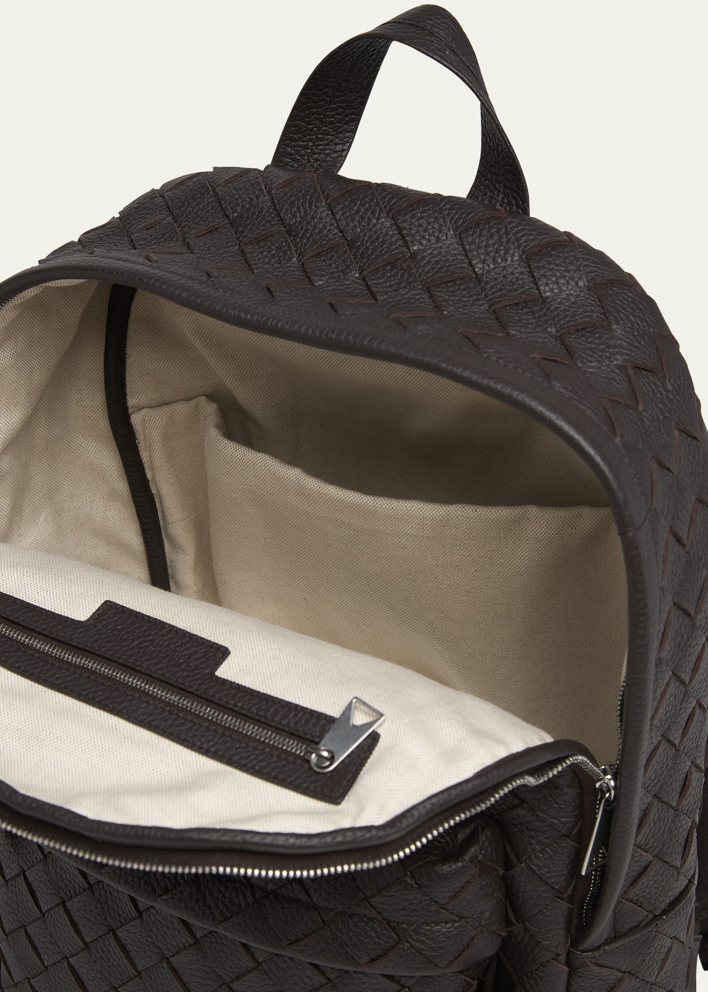 Men's Intrecciato 20 Taurillon Backpack - 4