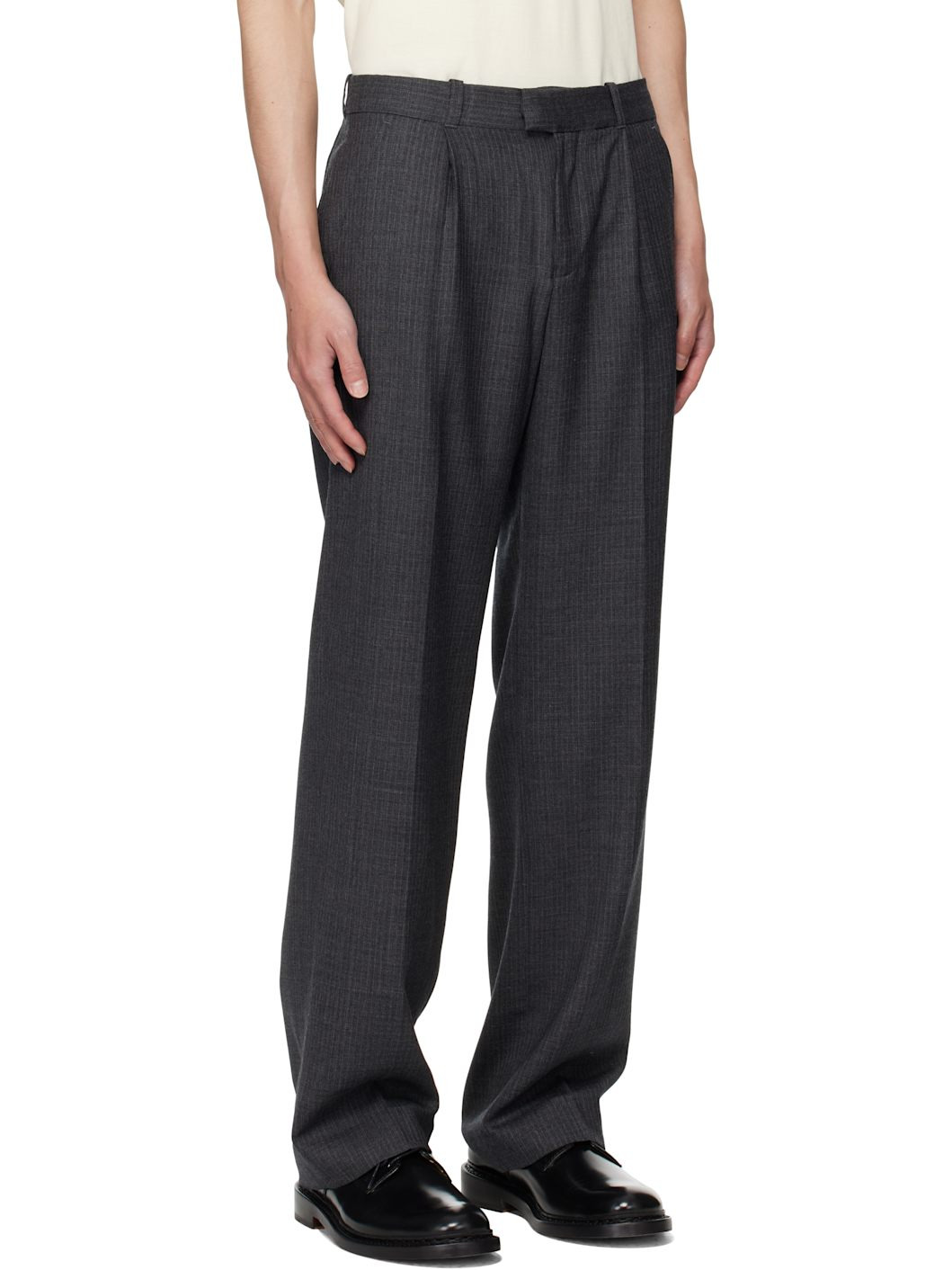 Gray Slack Trousers - 2