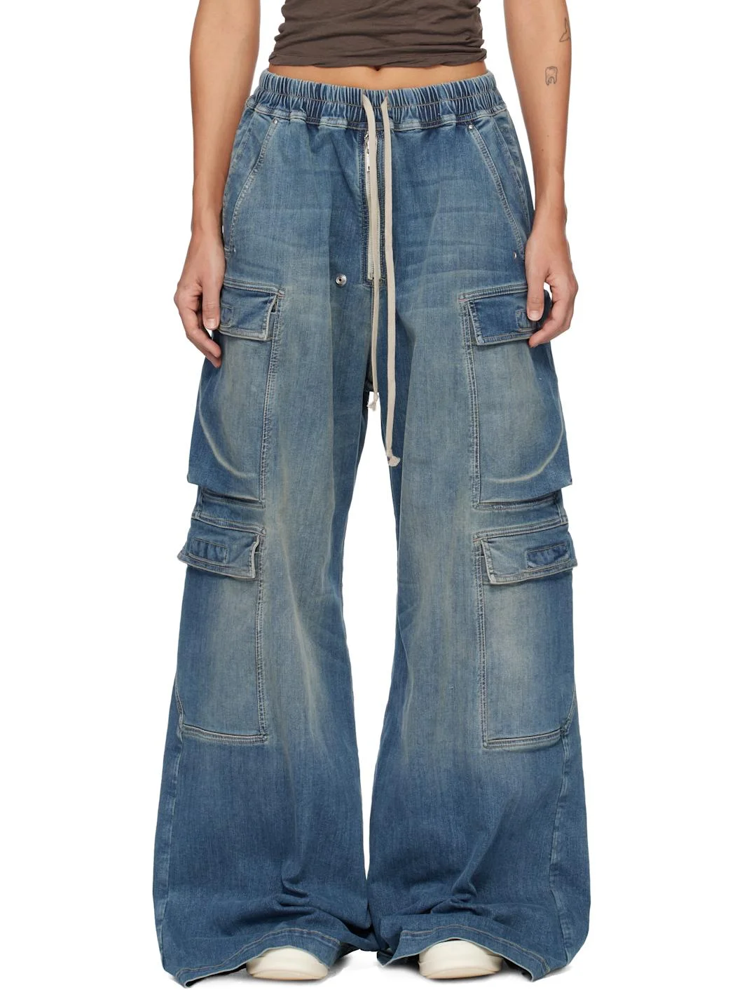 Blue Temple Double Cargo Jumbo Belas Jeans - 1