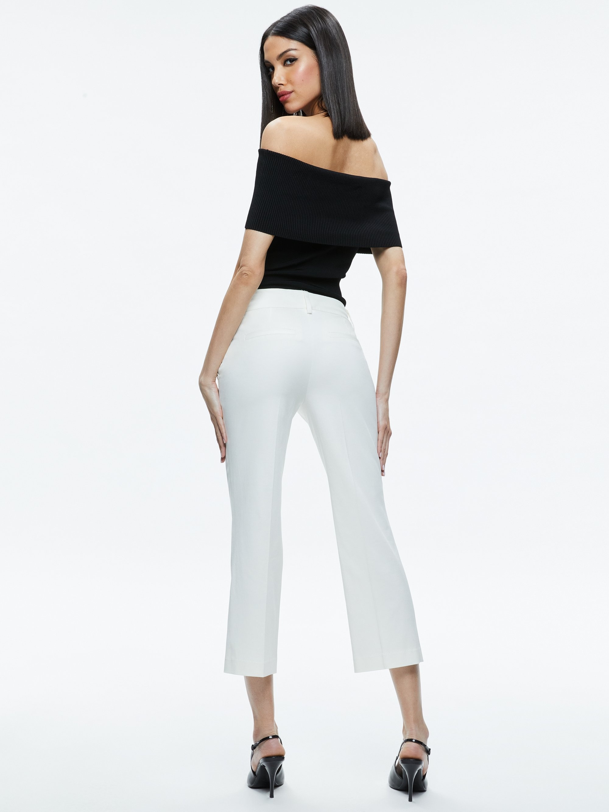 JANIS LOW RISE CROPPED FLARE PANT - 4