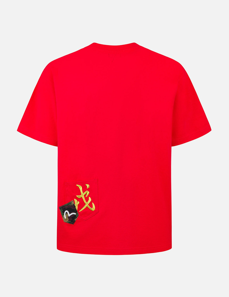 EVISU Multi-embroidery and Multi-pocket Relax Fit T-shirt outlook