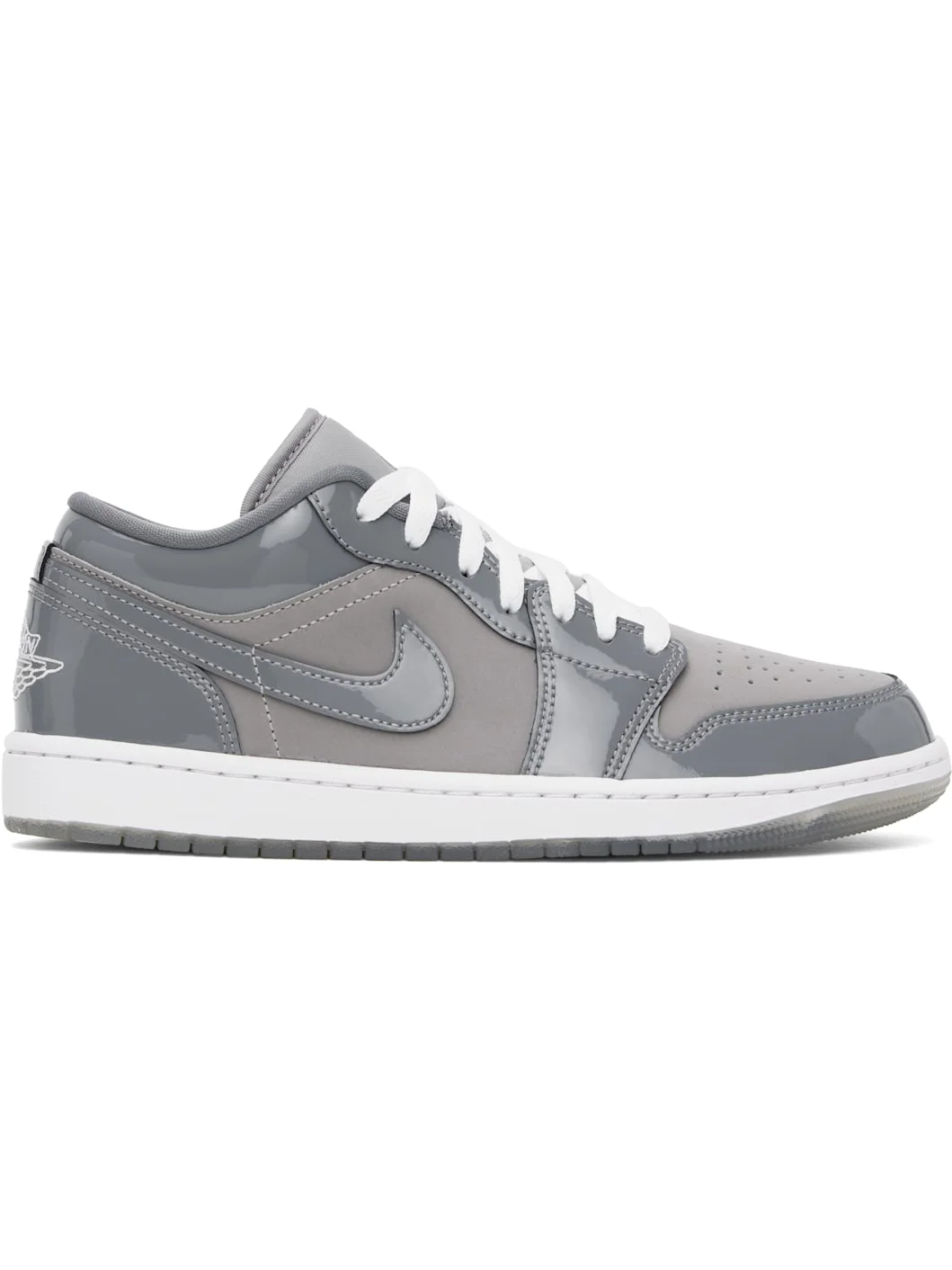 Gray Air Jordan 1 Low SE Sneakers - 1
