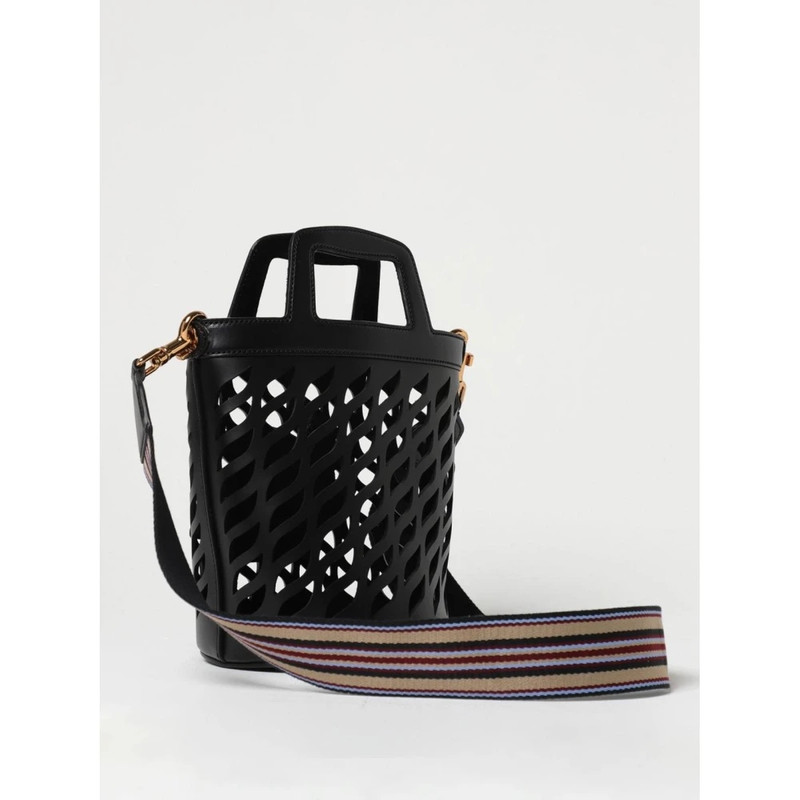 Etro PERFORATED LEATHER BUCKET HANDBAG outlook