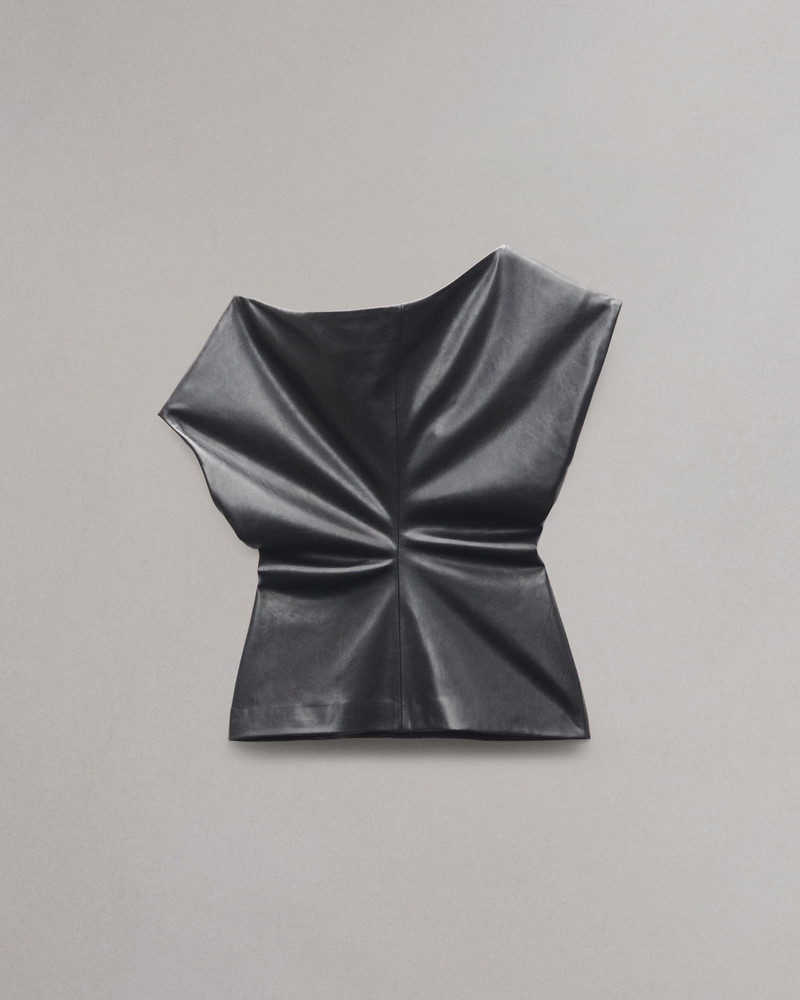 Eleanor Faux Leather Top 1