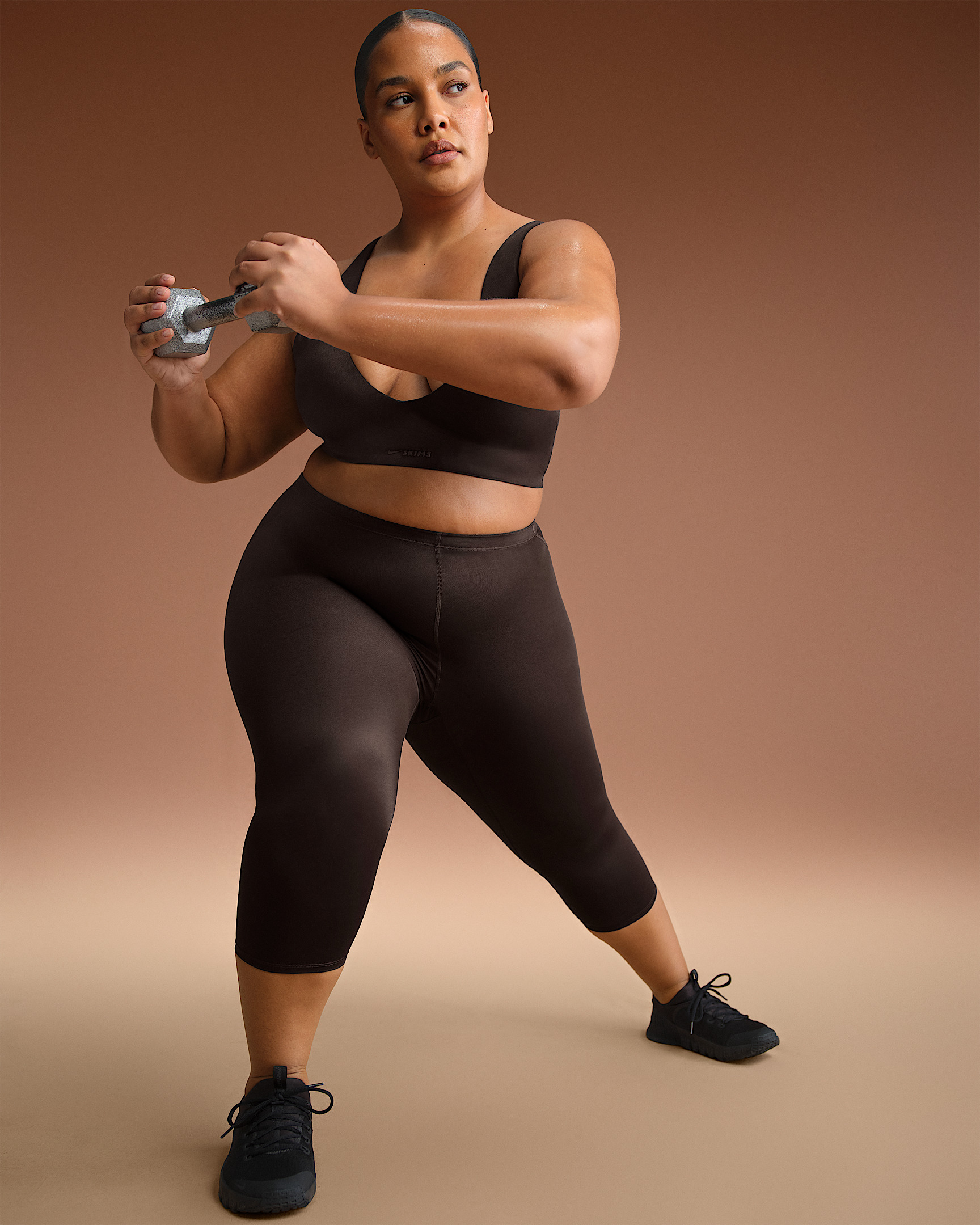 NikeSKIMS Shine Women's High-Waisted 17" Leggings with Drawcord - 9