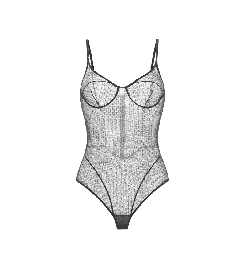 CIRCLE STRETCH LACE BODYSUIT 1