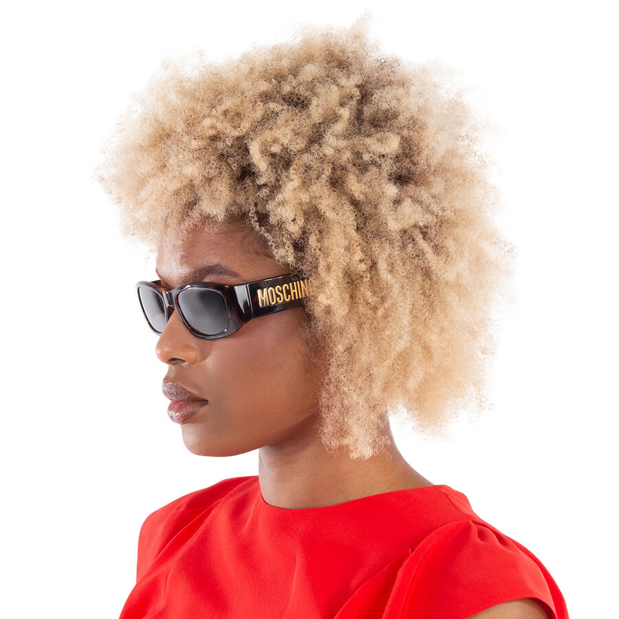 Moschino Brown Rectangular Ladies Sunglasses MOS145/S 005L/70 55 - 2