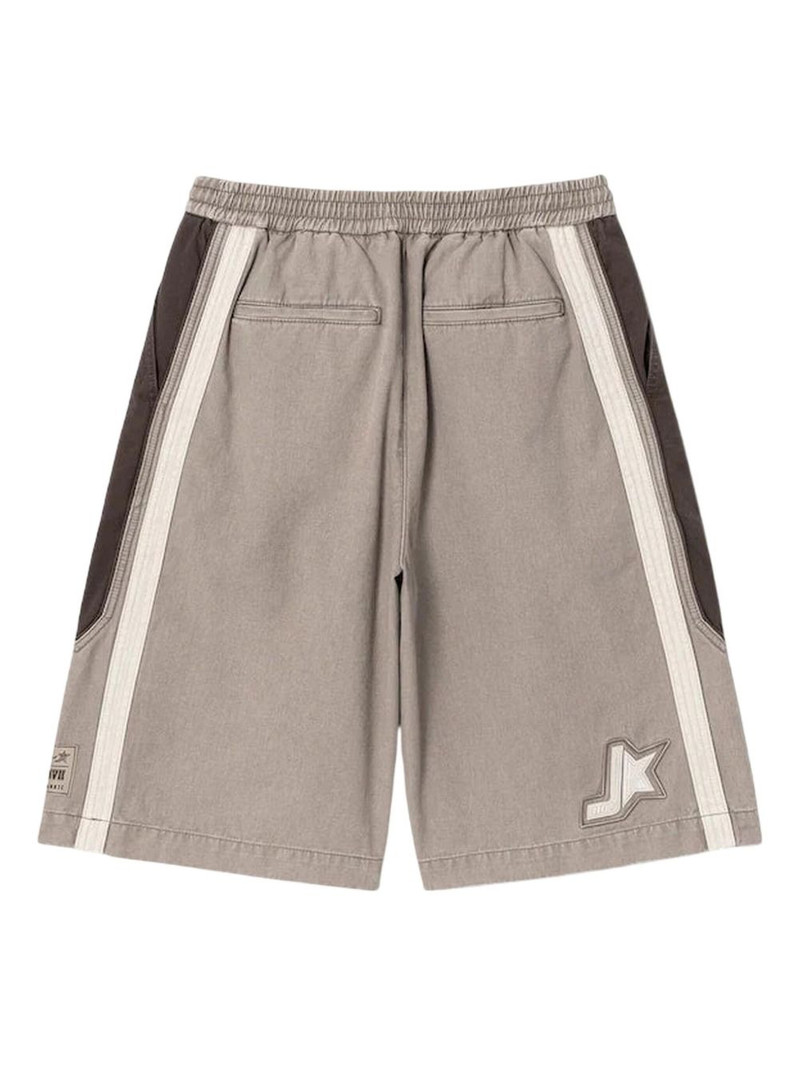JUUN.J stripe-detail drawstring shorts outlook