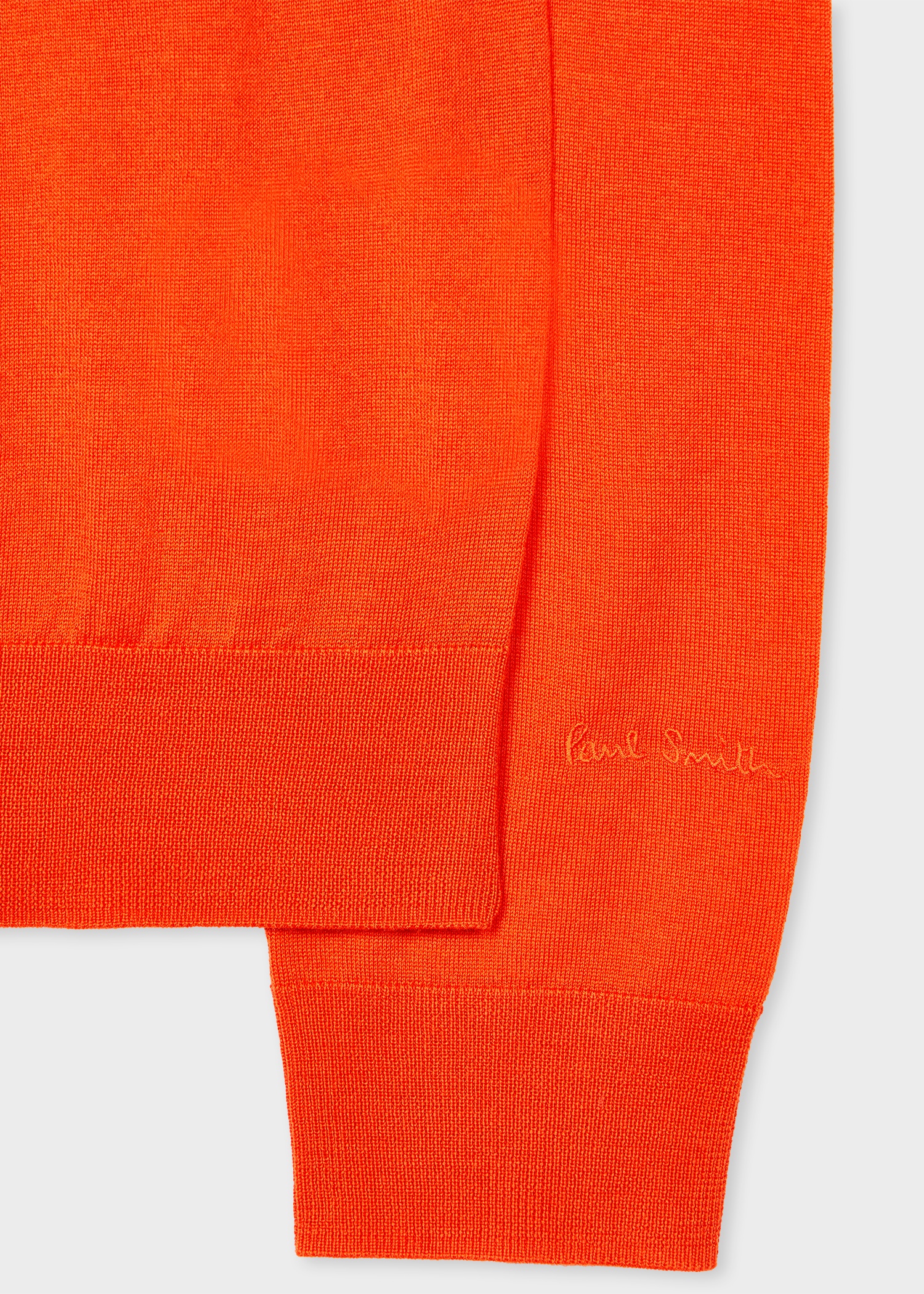Bright Orange Merino Wool Sweater - 2