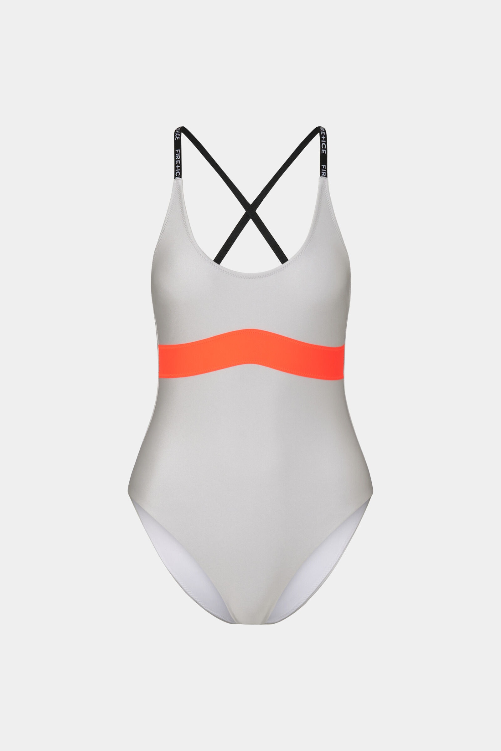 Fabula Swimsuit in Silver/Orange - 1