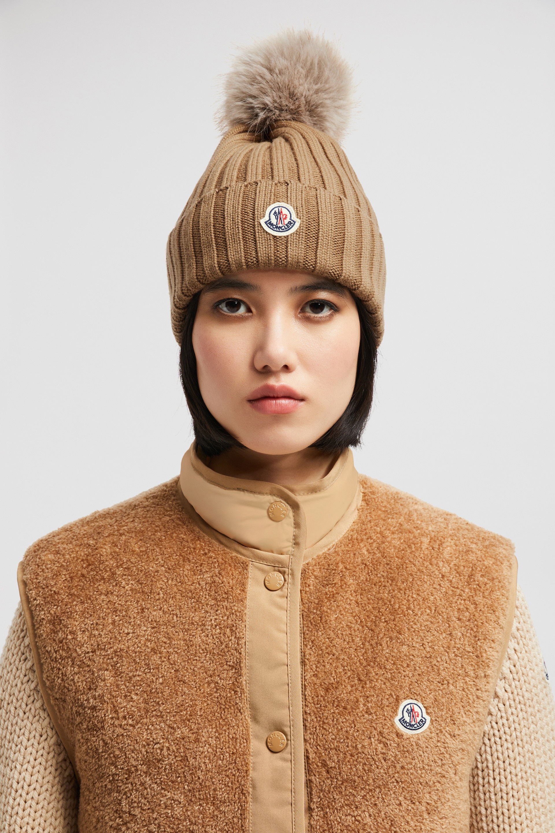 Wool Beanie with Pom Pom - 2