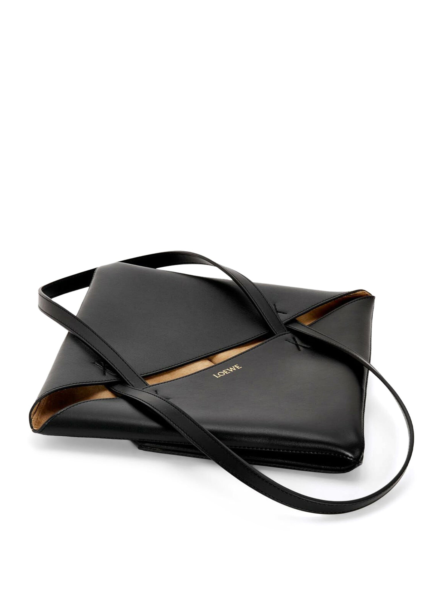 PUZZLE FOLD TOTE BAG IN SHINY CALFSKIN - 6