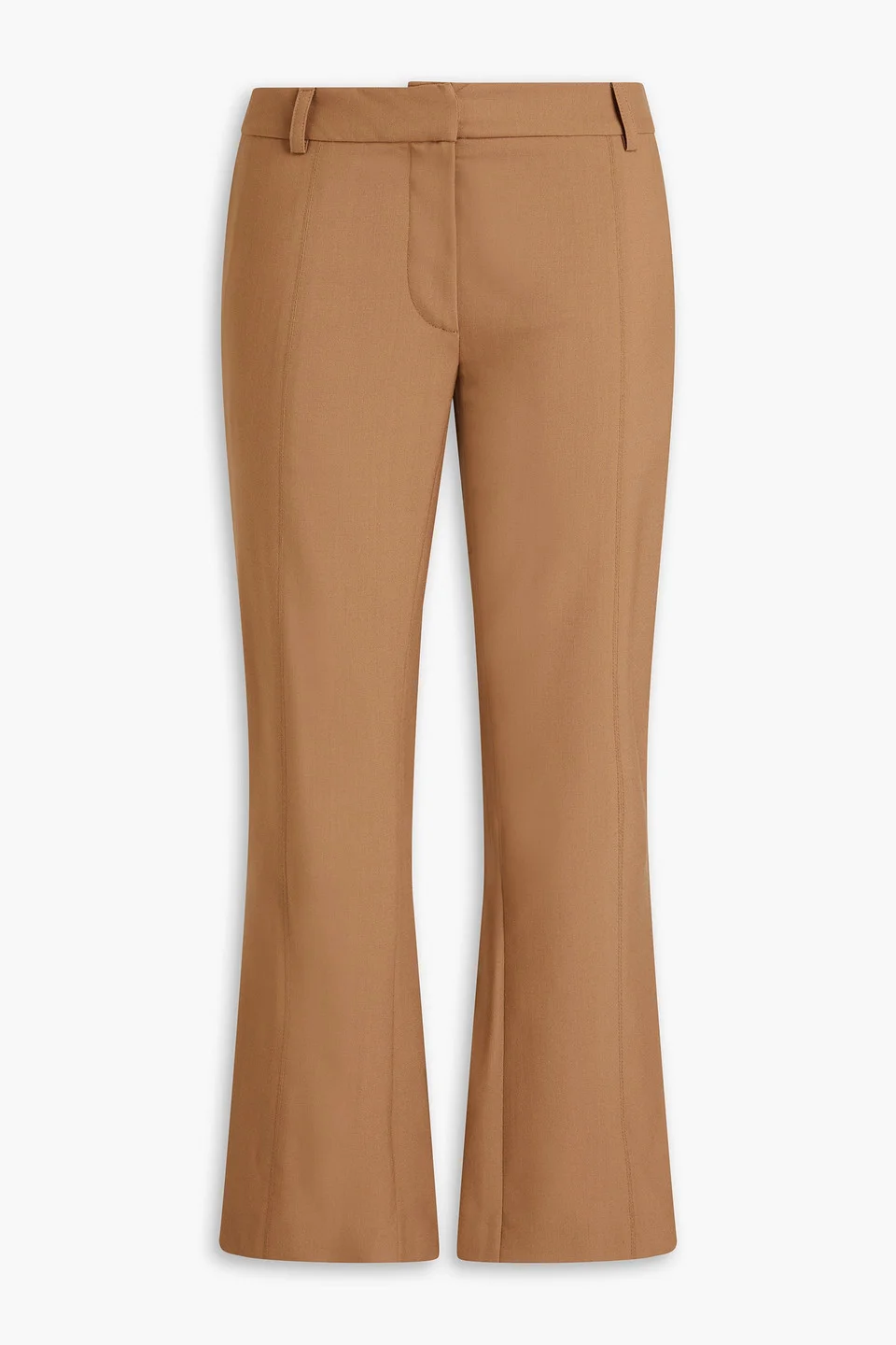 Wool-crepe kick-flare pants - 1